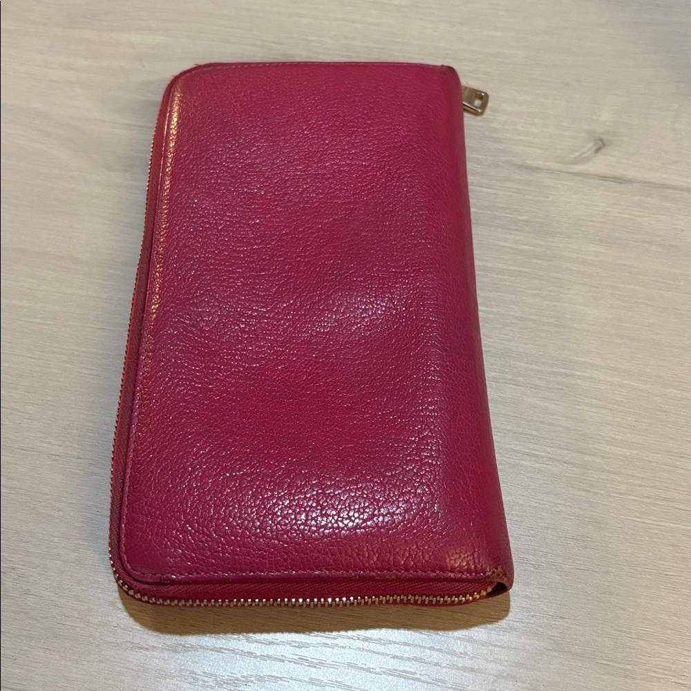 Miu‎ Miu Fuchsia Leather large Wallet 8.5"x4.5"